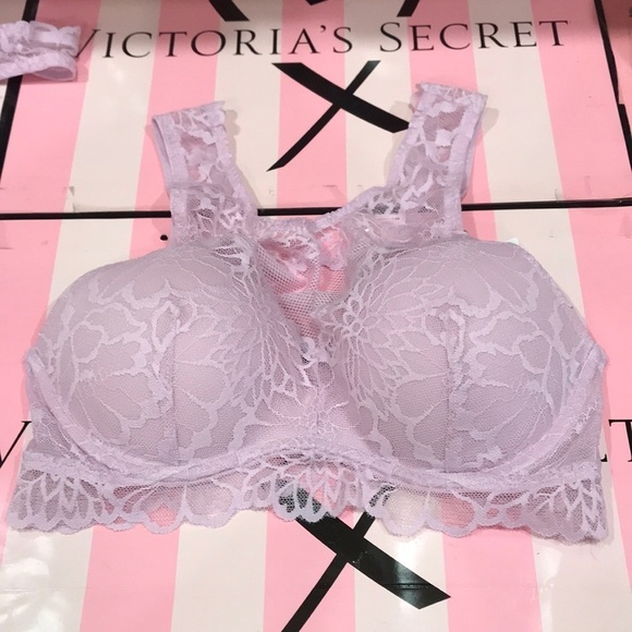 🔥ON SALE🔥2/$25🔥 💖 Pink 💖Victoria Secret Padded PUSHUP Bralette - Picture 2 of 8